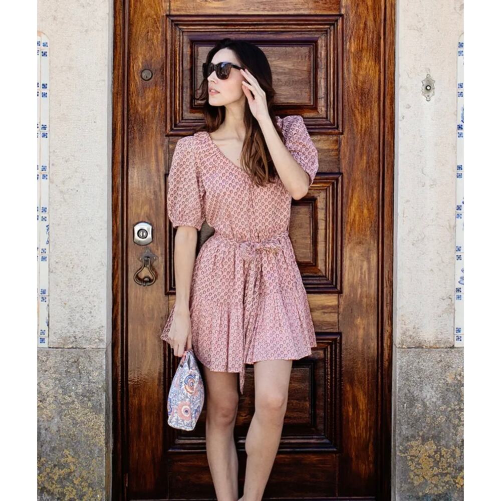NEW Pink Chicken Women’s Emily Dress in Pink Lisbon Ditsy Floral, XS